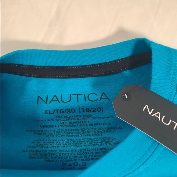 NWT Kids Nautica Small Logo SS T-Shirt Size XL - Picture 3 of 5